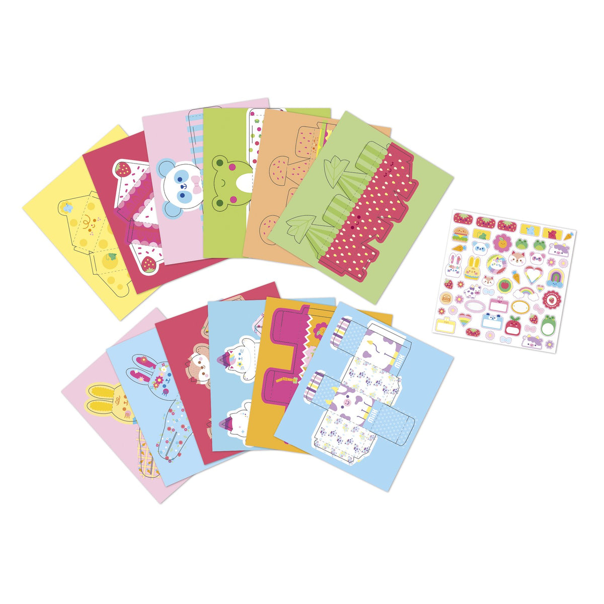 Janod - Bastelset 12 Papierboxen Kawaii - J09164_R01_3