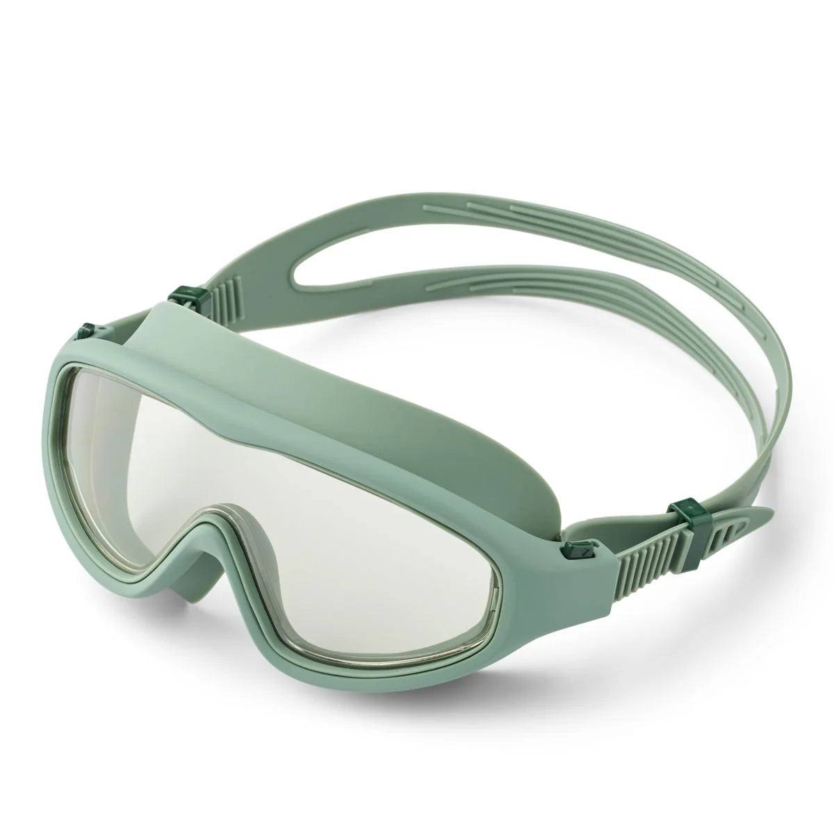Schwimmbrille KEREM von Liewood in Peppermint und Garden Green mit verstellbarem Kopfband