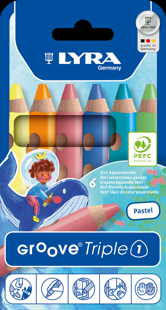 Lyra - Groove Triple Pastell 6 Bild 1