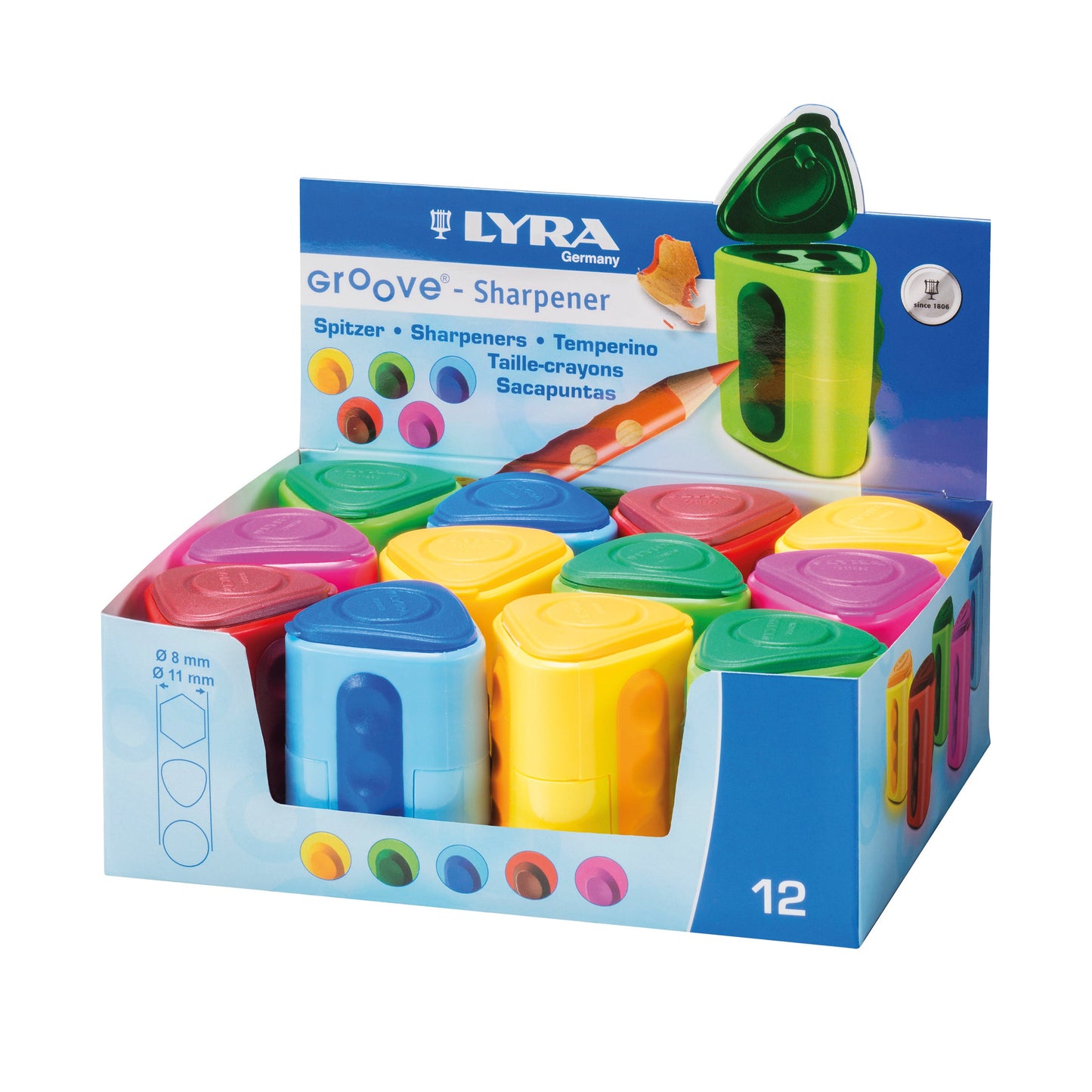 Lyra - Spitzerdose zweifach GROOVE Jumbo K12 Bild 1