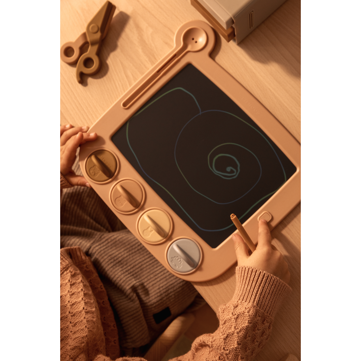 Liewood - LCD Zeichenbrett mit Stempeln rosa Bild 3