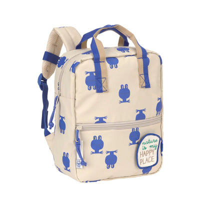 Lässig - Kindergartenrucksack Square 7L - Happy Trails, Frosch