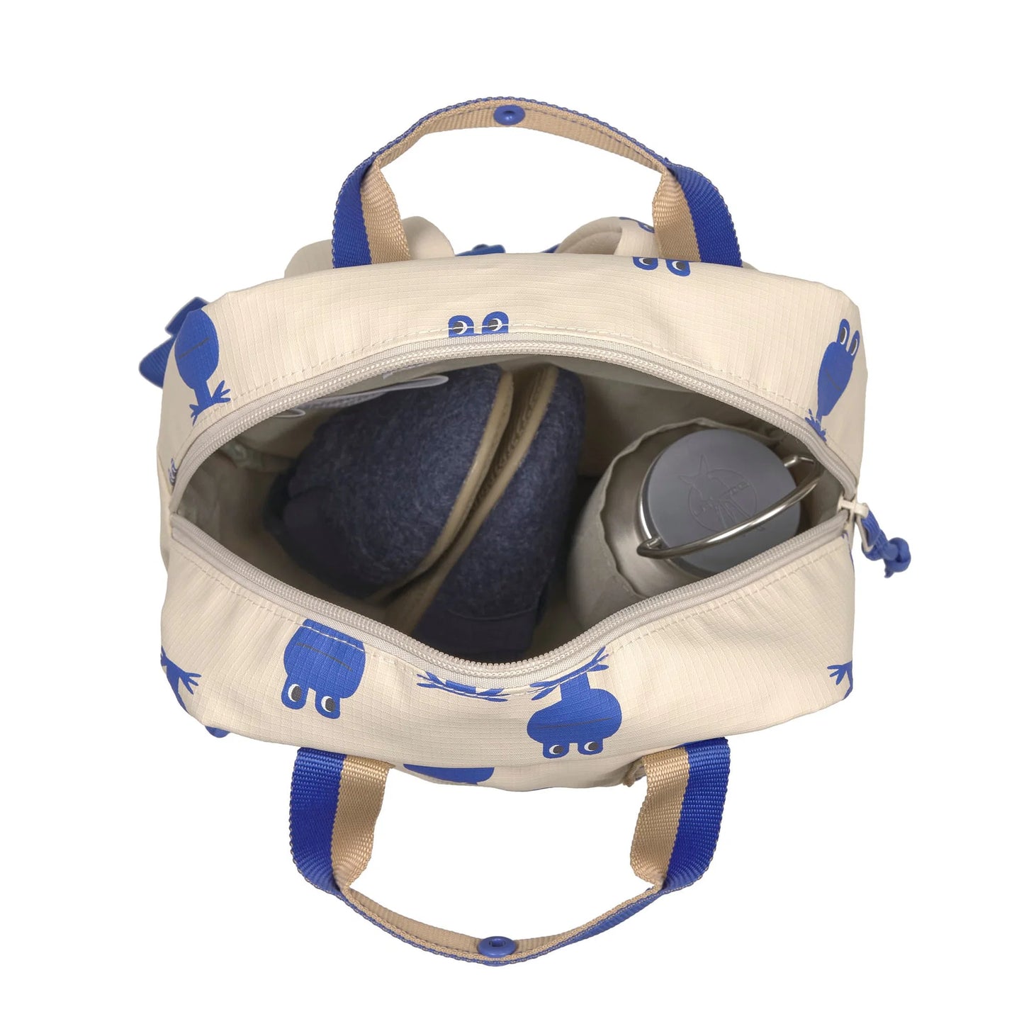 Lässig - Kindergartenrucksack Square 7L - Happy Trails, Frosch
