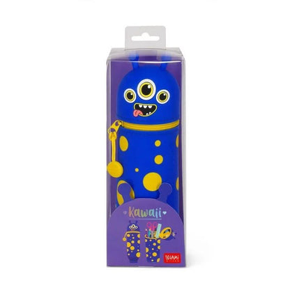 Legami - 2-in-1-Federmäppchen aus Silikon - Kawaii - Monster