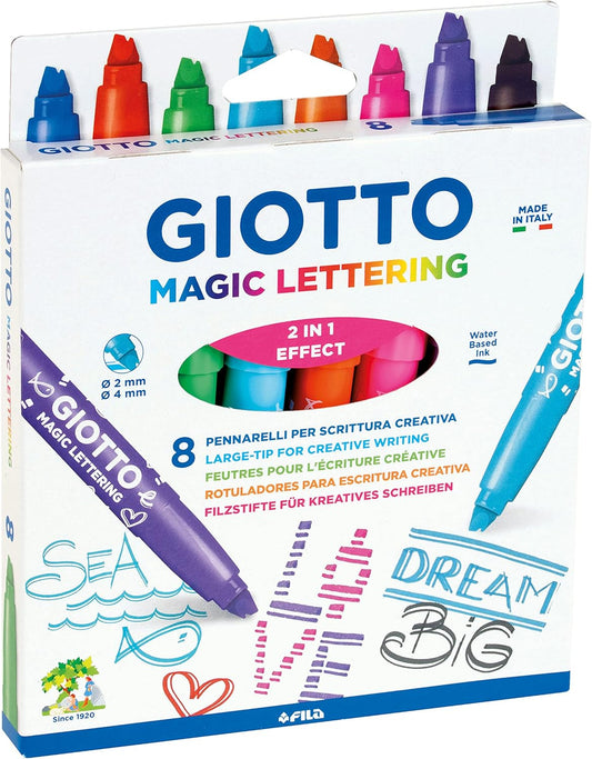 Lyra - GIOTTO Magic Lettering 8 Farben mit spezieller Faserspitze