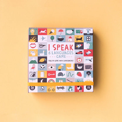Pocket Game I Speak 6 Languages von Londji mit bunten Sprachlernkarten im Taschenformat