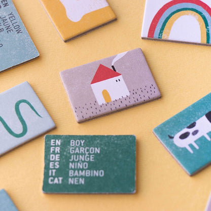 Pocket Game I Speak 6 Languages von Londji mit bunten Sprachlernkarten im Taschenformat