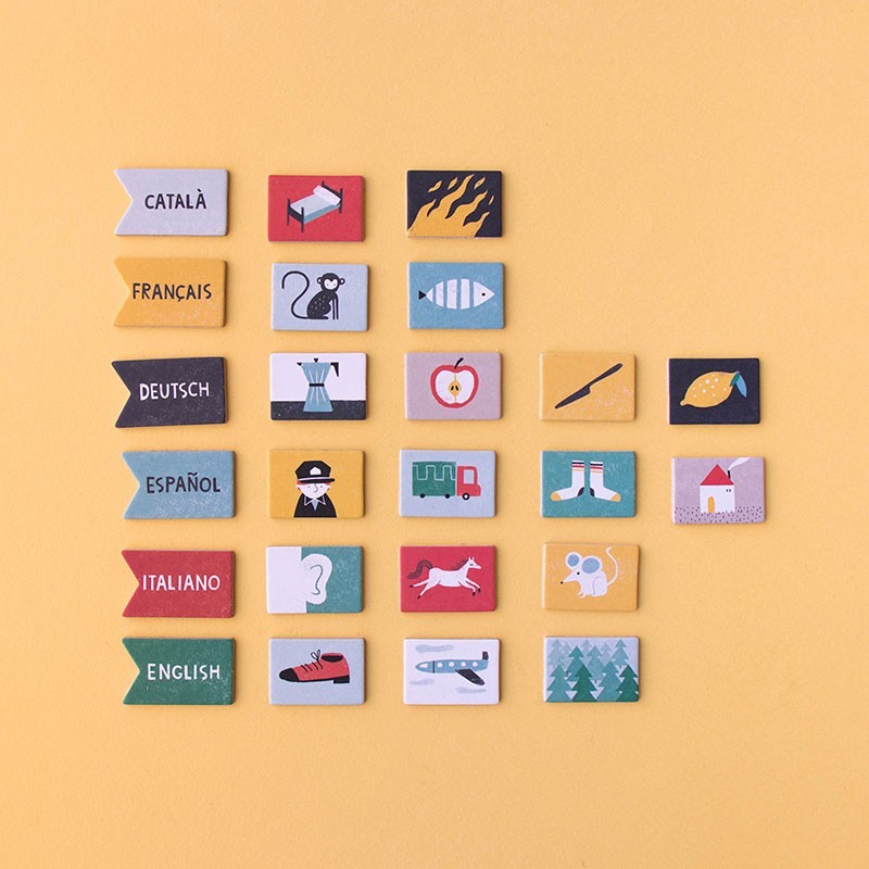 Pocket Game I Speak 6 Languages von Londji mit bunten Sprachlernkarten im Taschenformat