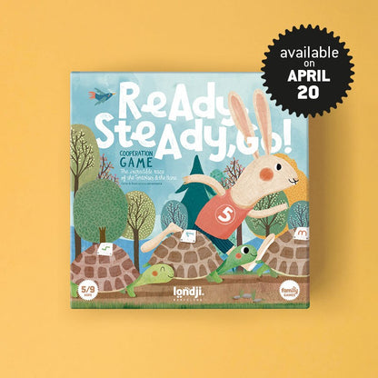Londji Ready Steady Go Würfelspiel mit bunten Spielfiguren und Straßenmotiv
