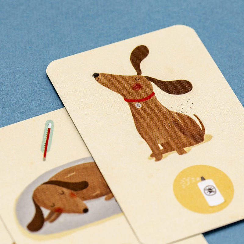 Londji Bobby & Misha Tiny Games Kartenspiel-Set mit bunten Illustrationen