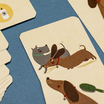 Londji Bobby & Misha Tiny Games Kartenspiel-Set mit bunten Illustrationen