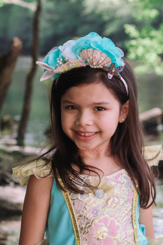 Great Pretenders - Mermalicous Stirnband, Meerjungfrau Haarreifen, blaugrün