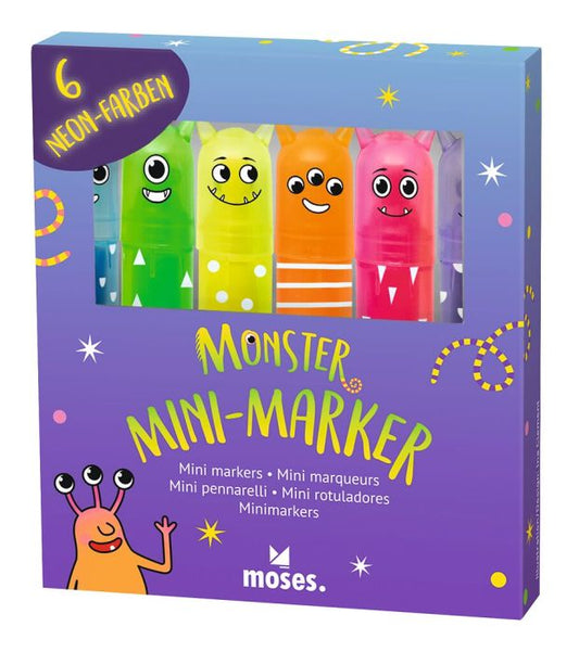 Moses - Monster Mini-Marker 6er Set