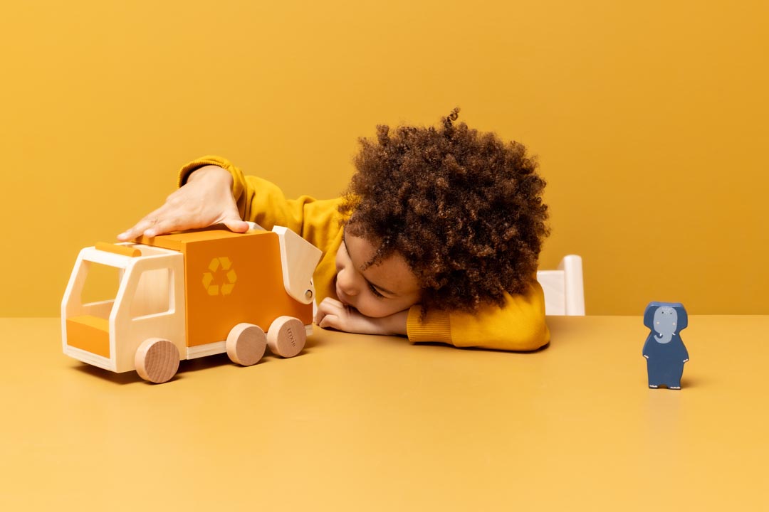 Trixie - Trixie Baby - Müllwagen aus Holz