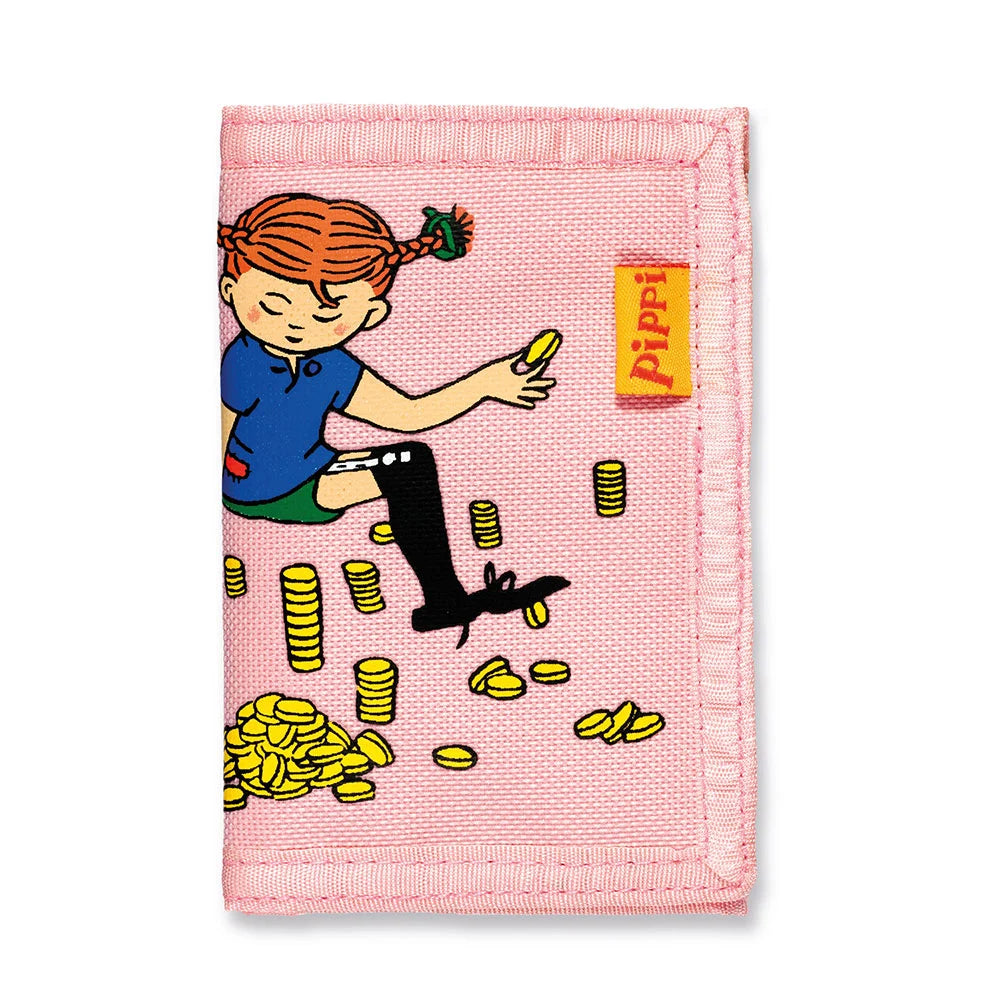 Geldbeutel Pippi Langstrumpf von Micki in Rosa mit charakteristischem Design