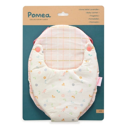 Puppentrage POMEA Lavender mit verstellbaren Trägern für Puppen 30-36 cm