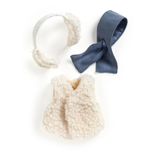 Puppenkleidung Moumoute von Pomea für 30-34cm Puppen mit flauschiger Textur