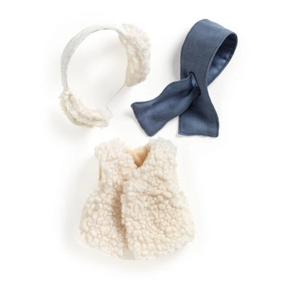 Puppenkleidung Moumoute von Pomea für 30-34cm Puppen mit flauschiger Textur