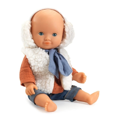 Puppenkleidung Moumoute von Pomea für 30-34cm Puppen mit flauschiger Textur