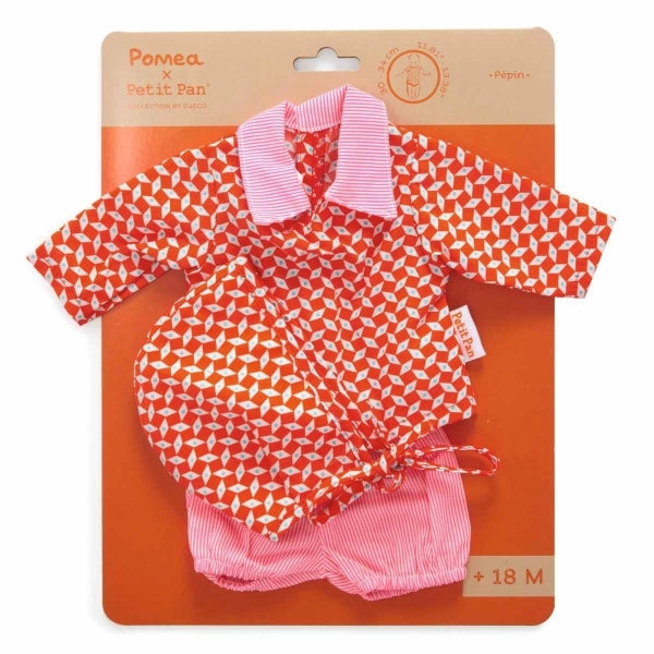 Puppenkleidung-Set Pépin von POMEA für 30-34cm große Puppen mit durchdachten Verschlüssen