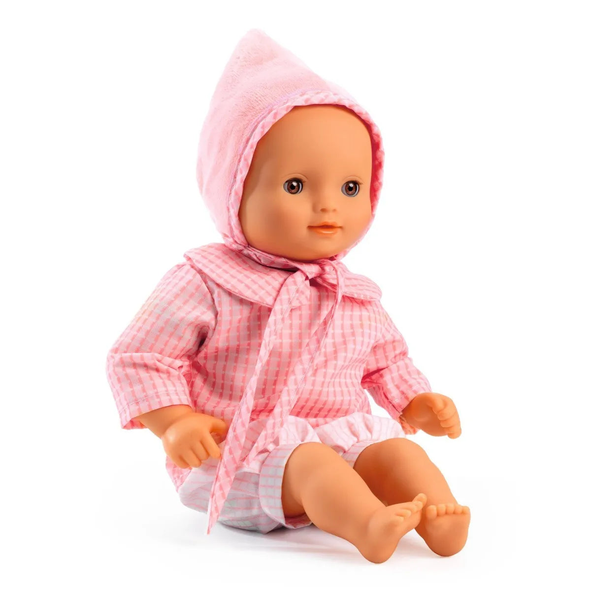 Weiche Babypuppe Rose 32cm von POMEA mit Stoff-Körper und liebevollen Details