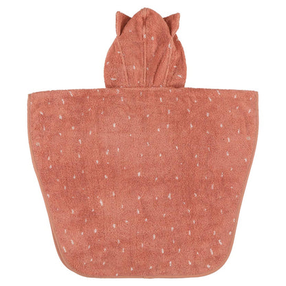 Babyponcho Mrs. Cat von Trixie in Orange mit Katzenmotiv