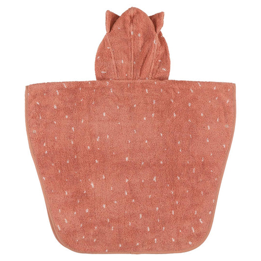 Babyponcho Mrs. Cat von Trixie in Orange mit Katzenmotiv