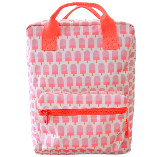 Kinderrucksack Engel Eiscreme M in Pastellfarben mit verspieltem Eis-Design