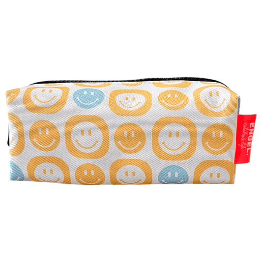 Engel Mäppchen mit gelbem Smiley-Motiv, robuste Schreibwaren für die Schule