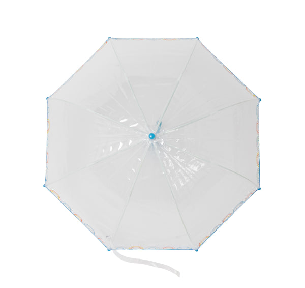 Kinderregenschirm Little L mit farbigem Regenbogen-Design und ergonomischem Griff