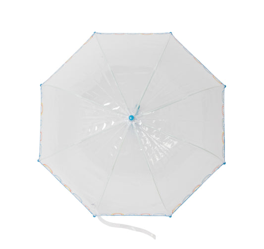 Kinderregenschirm Little L mit farbigem Regenbogen-Design und ergonomischem Griff