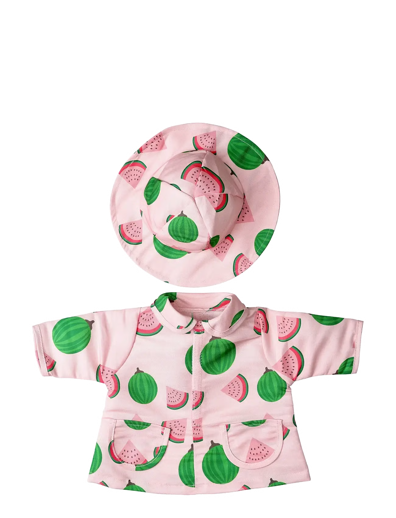 Lillan & Friends - Regenjacke und Hut - Wassermelone (Gr.41-46cm)