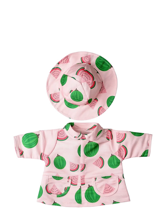 Lillan & Friends - Regenjacke und Hut - Wassermelone (Gr.41-46cm)