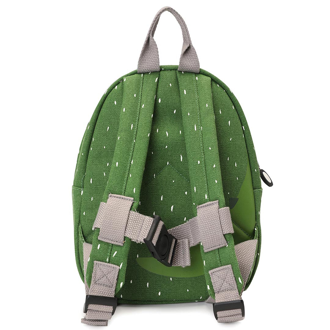 Kleiner Rucksack Mr. Alligator von Trixie in Grün mit Krokodil-Motiv und gepolsterten Trägern
