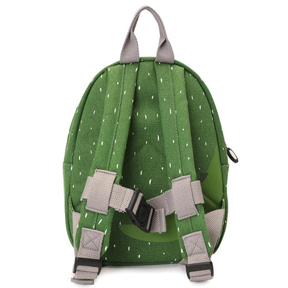 Kleiner Rucksack Mr. Alligator von Trixie in Grün mit Krokodil-Motiv und gepolsterten Trägern