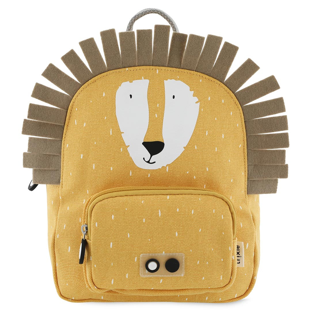 Trixie-Rucksack klein Mr. Lion mit Löwen-Motiv in Creme und Orange, 5,25 Liter