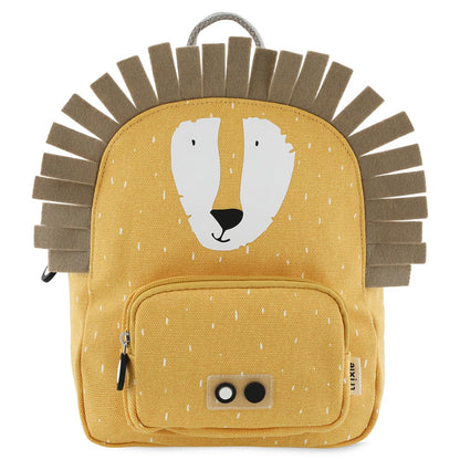 Trixie-Rucksack klein Mr. Lion mit Löwen-Motiv in Creme und Orange, 5,25 Liter