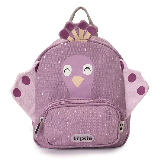 Kleiner Kinderrucksack Trixie Mrs. Peacock mit Pfau-Motiv, 5,25 Liter