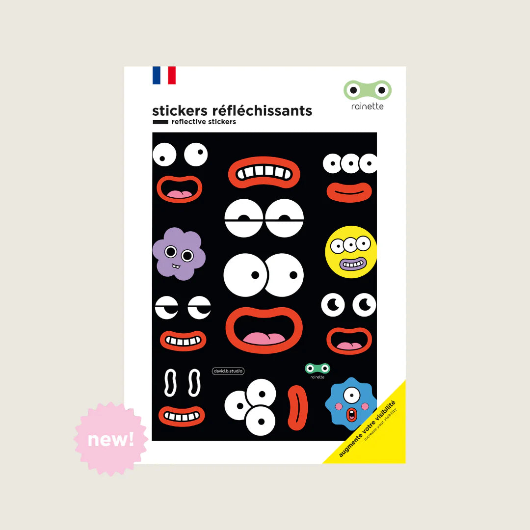 Rainette - Reflektierende Sticker - Face