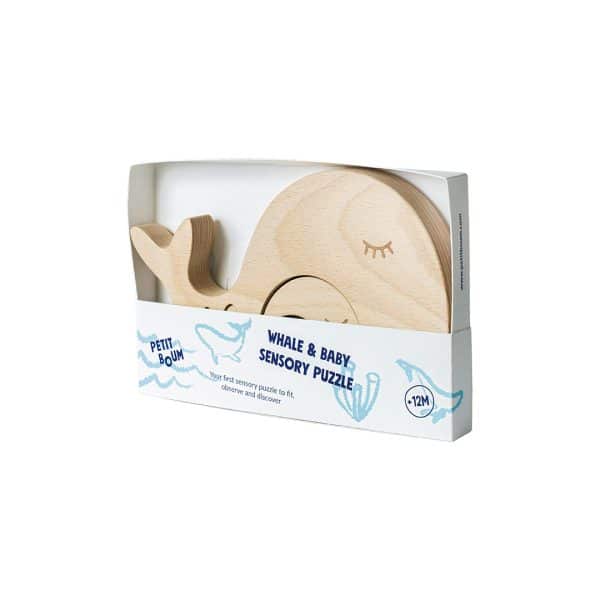 Petit Boum - Sensorikpuzzle - Wal & Baby