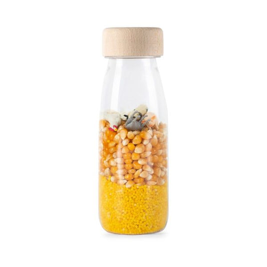 Petit Boum - Sensorikspielzeug Sound Bottle - Farm