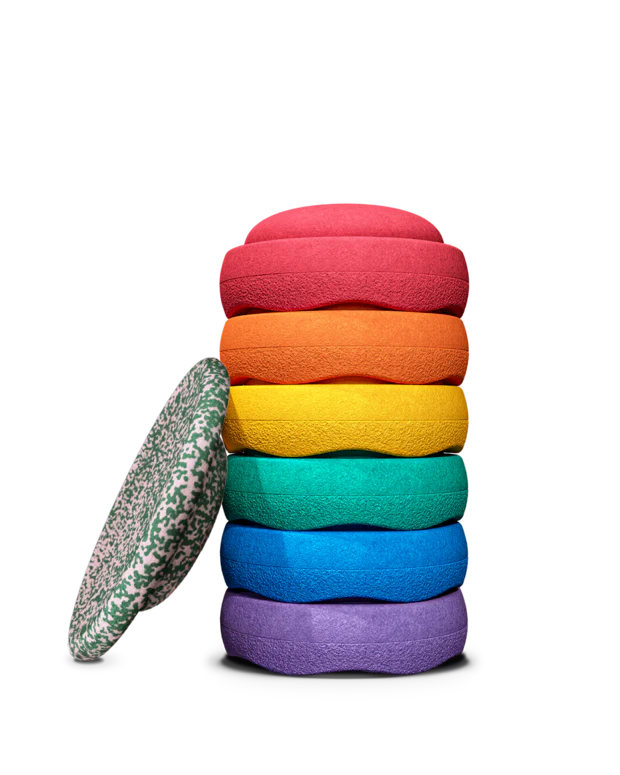 Stapelstein® Blush Special Rainbow Set + Gratis Board
