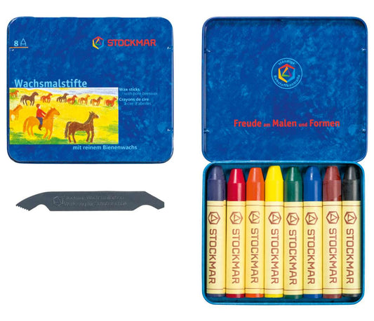 Stockmar - Blechetui 8 Stifte sortiert