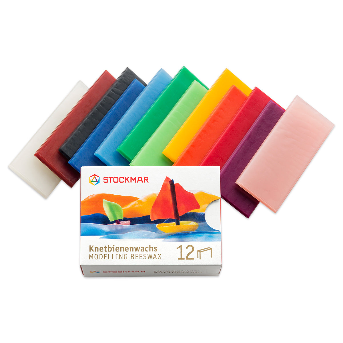 Stockmar - Knetbienenwachs 12 Farben, 250 gr.