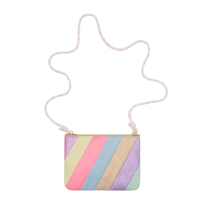 Sherbet Striped Bag von Mimi & Lula, kleine gestreifte Handtasche in Pastellfarben