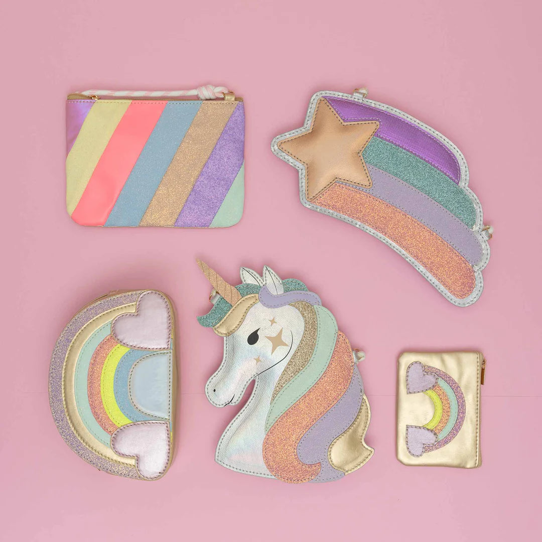 Sherbet Striped Bag von Mimi & Lula, kleine gestreifte Handtasche in Pastellfarben