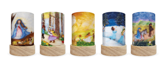 TOVERLUX Laterne - 5 Silhouetten Het Wol Feetje set Waldorf