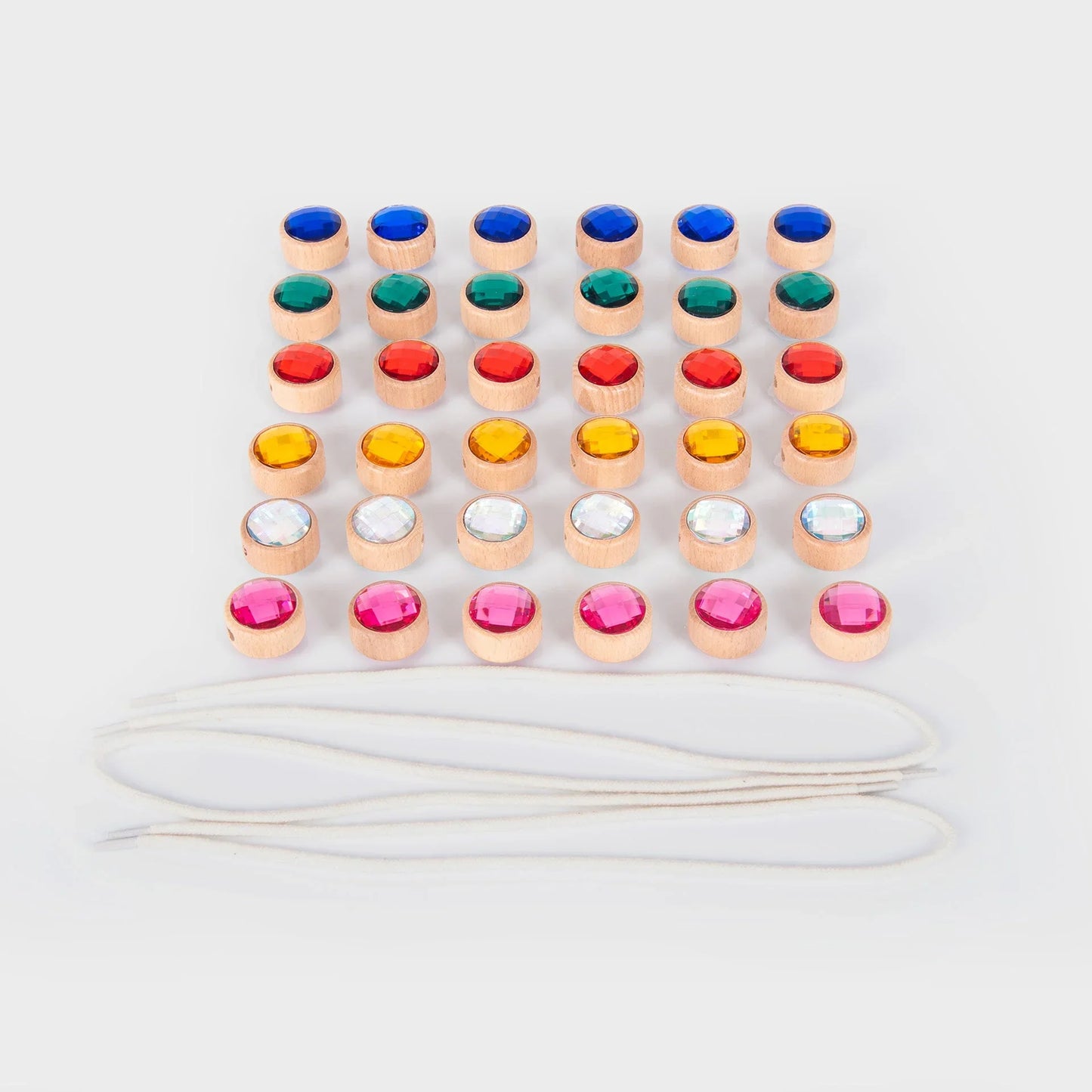 tickit - Schmucksteine Holzperlen Fädelspiel