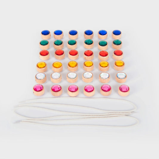 tickit - Schmucksteine Holzperlen Fädelspiel