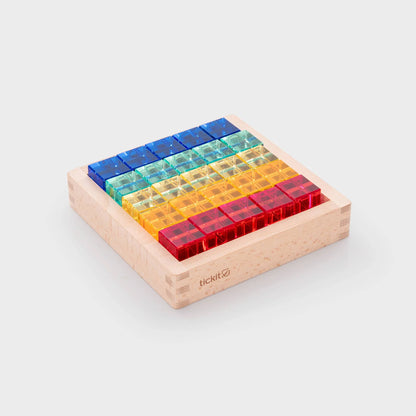 tickit - Spiegeltablett mit Acrylbausteinen